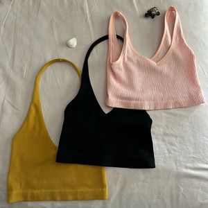 3 Halter top crop tops 🌸